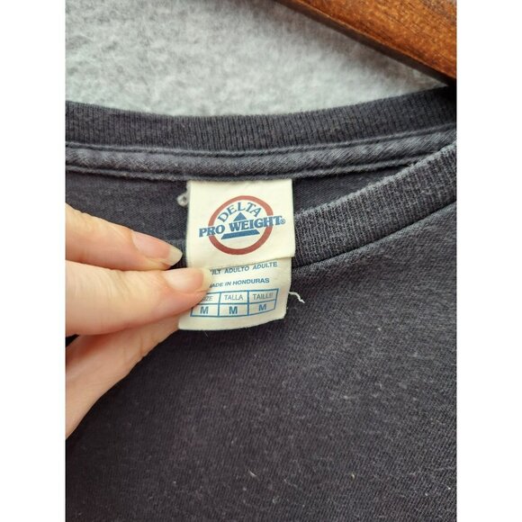 University Of Georgia Delta Pro Weight Sweatshirt Mens M Black Long Sleeve - Picture 4 of 6